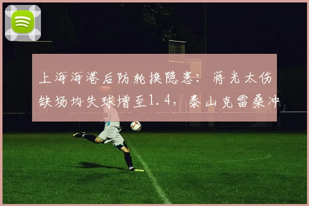 上海海港后防轮换隐患:蒋光太伤缺场均失球增至1.4,泰山克雷桑冲击力成最大威胁
